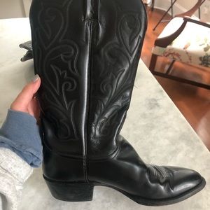 Lucchese black cowgirl boots